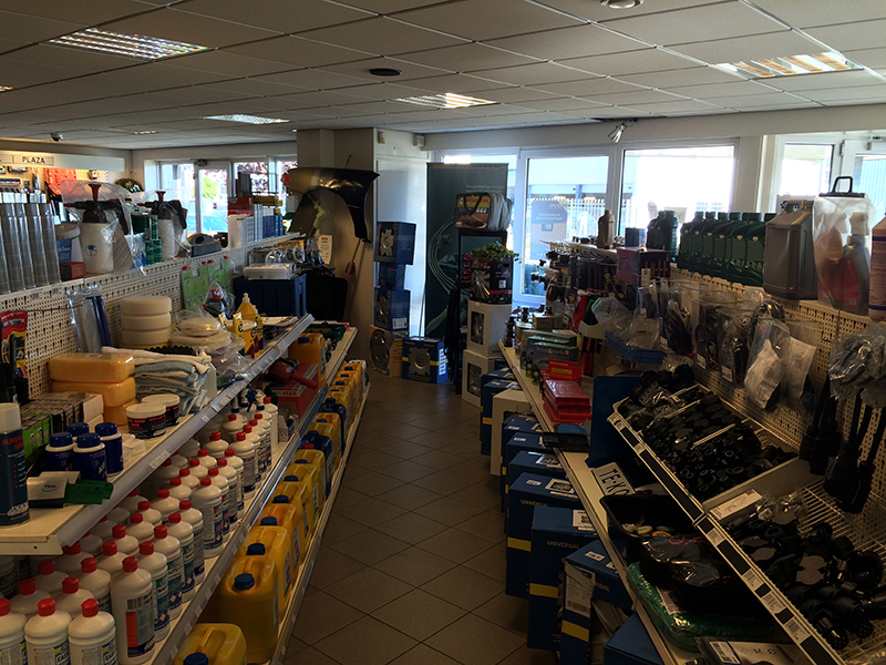 In de winkel